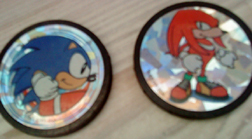 Sonic & Knuckles Foil Smacker Pogs