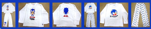 Zoom White Sonic Classic Pajamas Israel