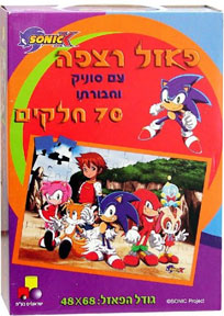 70 Piece Jigsaw Sonic X Puzzle Isratoy