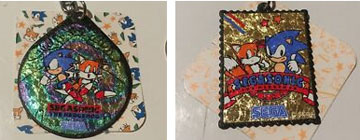 2 Holofoil Sonic Keychain Shapes