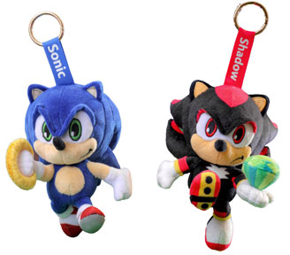 Hot Toys Cosbi Plush Shadow Sonic Keychains