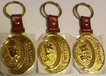 3 Rotating Metal Keychains