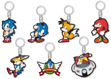 Sega 60th Anniversary Rubber Keychain Set 7