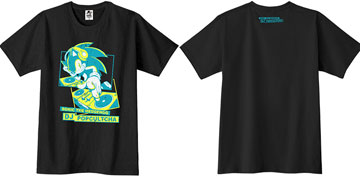 DJ Popcultcha Sonic Channel Black Tee