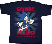 Japanese Writing Rays Jump Sonic Tee