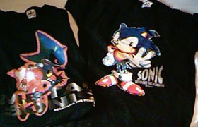 Metal Sonic Black Tee & Sonic Peace Tee