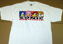 Sonic Adventure 1 Four Chars White tee