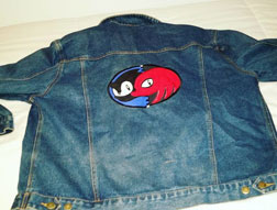 Sonic & Knuckles Symbol Embroider Jean Jacket