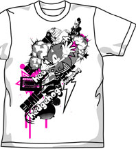 Hot Pink Urban Style Splash Sonic Shirt