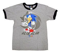 Sonic X Gray Japan Kids Tee 2008