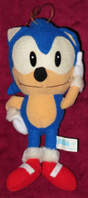 Posed Sonic Plush Open Eye