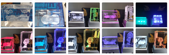 Color Changing Crystal Cubes
