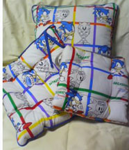 Checker Squares Sonic Cushions Sofa