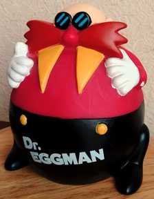 Eggman Piggybank PVC Vintage
