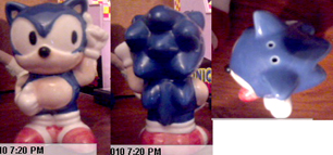 Sonic Salt Shaker Ceramic Figure