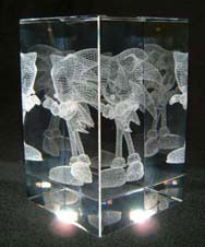 ソニック Sonic 25th Anniversary 3Dクリスタル SEGA Sonic The Hedgehog 25th Anniversary Crystal Cube 3D