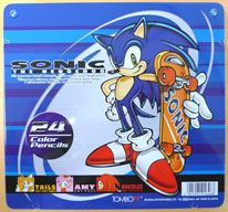 Sonic Adventure 24 Colored Pencils Tin