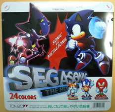 Sonic vs. Metal Sonic Color Pencil Tin