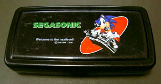 DJ Sonic Hard Plastic Black Pencil Case