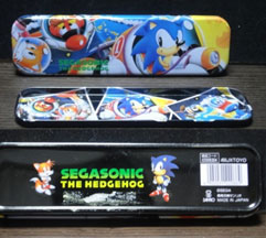 Sanrio Metal Pen Case Space Sonic Theme