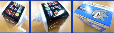Turn-crank cube pencil Sharpener Sonic theme