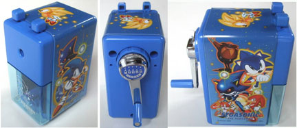 Blue Turn Crank Pencil Sharpener