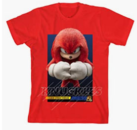 3D Portrait Knuckles Red Shirt