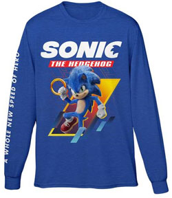 Long Sleeve Blue Movie Tee
