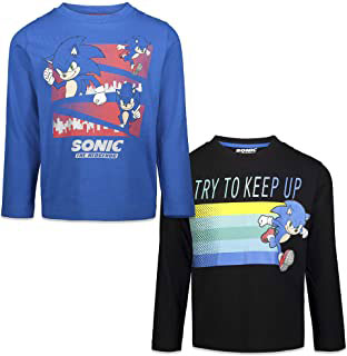 Try to Keep Up Slogan Long Sleeve 2 Pak Tees