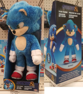 13 inch movie plush Sonic doll