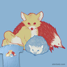 Colorful Animal Friends Tee Graphic
