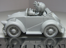 Unpainted Amy mini racer figure
