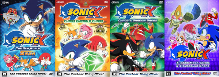 Sonic X Saga Set DVDs 