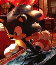 Hanging Jumping Sonic Statue