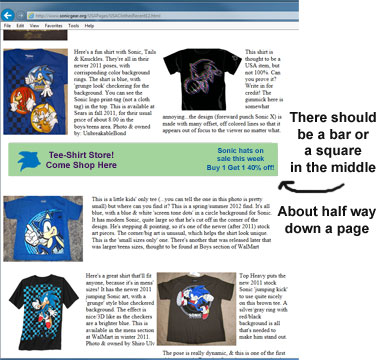 Find a sale Sonic item