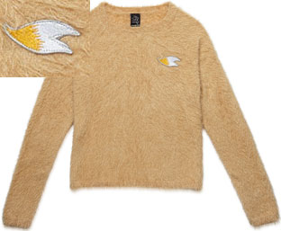 Wooly Texture Tails Fuzzy Girls Shirt