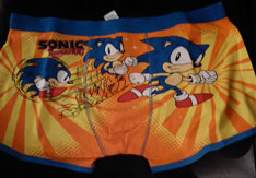 Orange 3 poses underwear