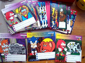 Rare UK Education Sonic Cards