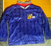 Soccer / Football Sonic shirt blue shiny