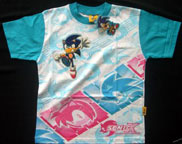 Blue Film Strip Wash Sonic Shirt