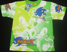 Toxic Whacko Hot Green Sonic X Tee