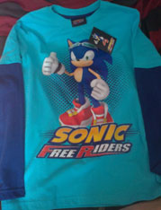 Sonic Free Riders long Sleeve double tee