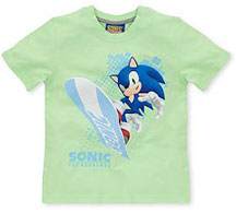 Pale green Sonic board tee
