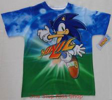 Jumping Twist Sonic Blue & Green Tee
