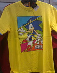 Sections Sonic Colored Wedges Yellow Tee