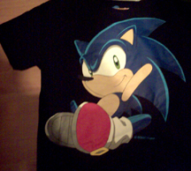 Sitting Sonic X Big Graphic Tee