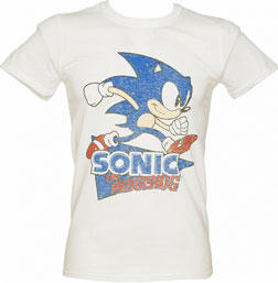 Truffle Shuffle Retro Running Sonic white tee