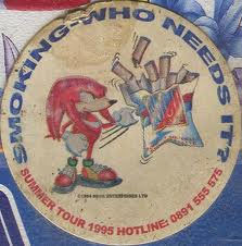 No Smoking Knuckles Sticker