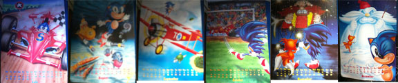 Calendar pages August to December