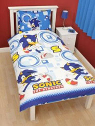 White & CG Sonic Geometric Duvet Set